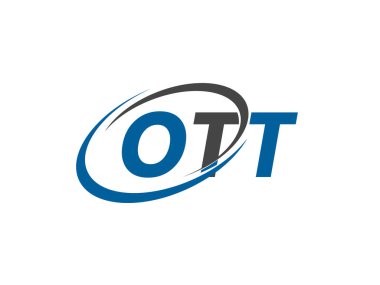 ott yaratıcı logo tasarımı vektör çizimi
