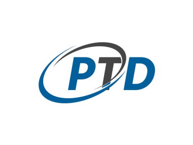 ptd yaratıcı logo tasarımı vektör çizimi