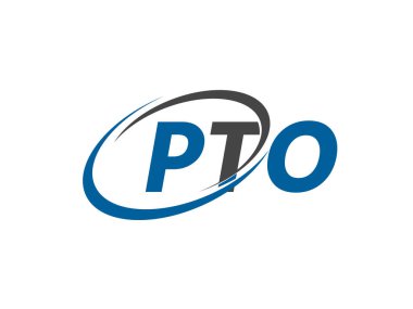 pto yaratıcı logo tasarımı vektör çizimi