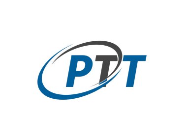 ptt yaratıcı logo tasarımı vektör çizimi