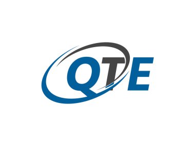 qte yaratıcı logo tasarımı vektör çizimi