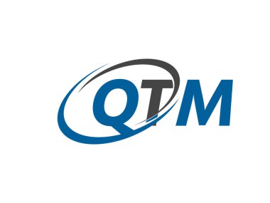 qtm yaratıcı logo tasarımı vektör çizimi