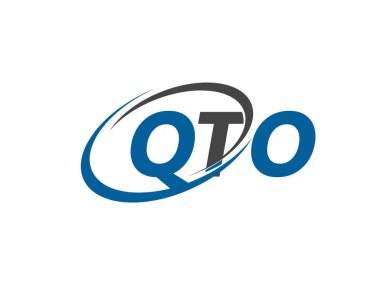 qto yaratıcı logo tasarımı vektör çizimi