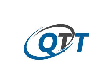 qtt yaratıcı logo tasarımı vektör çizimi