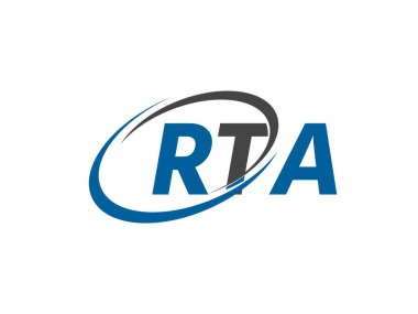 rta yaratıcı logo tasarımı vektör çizimi