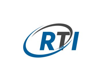 rti yaratıcı logo tasarımı vektör çizimi