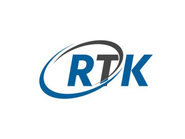 rtk yaratıcı logo tasarımı vektör çizimi