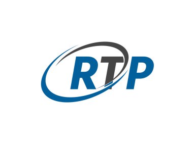 rtp yaratıcı logo tasarımı vektör çizimi