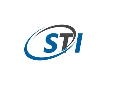 sti yaratıcı logo tasarımı vektör çizimi