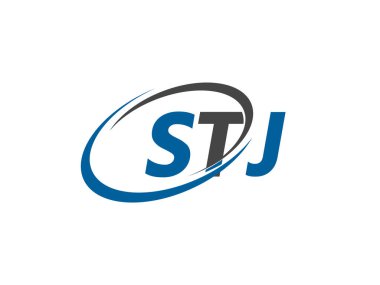 stj yaratıcı logo tasarımı vektör çizimi