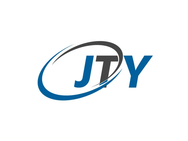 Jty Yaratıcı Logo Tasarımı Vektör Çizimi — Stok Vektör
