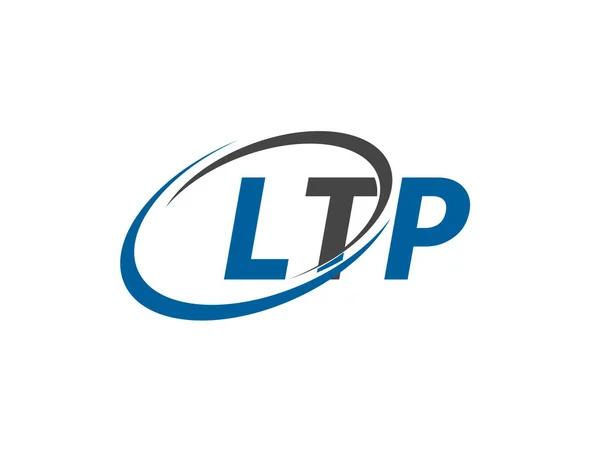 Ltp Kreativ Logotyp Design Vektor Illustration — Stock vektor