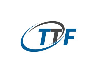 ttf yaratıcı logo tasarımı vektör çizimi