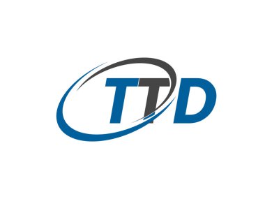 ttd yaratıcı logo tasarımı vektör çizimi
