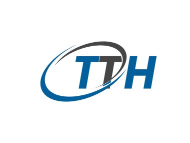 tth yaratıcı logo tasarımı vektör çizimi