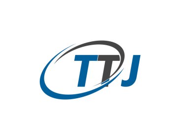 ttj yaratıcı logo tasarımı vektör çizimi