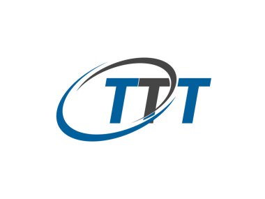 ttt yaratıcı logo tasarımı vektör çizimi