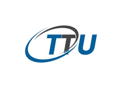 ttu yaratıcı logo tasarımı vektör çizimi