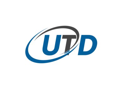 utd yaratıcı logo tasarımı vektör çizimi