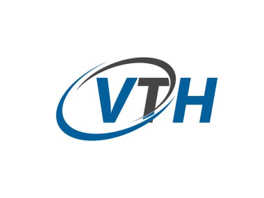 Vth yaratıcı logo tasarımı vektör çizimi