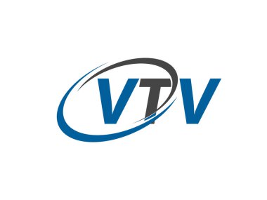 vtv yaratıcı logo tasarımı vektör çizimi
