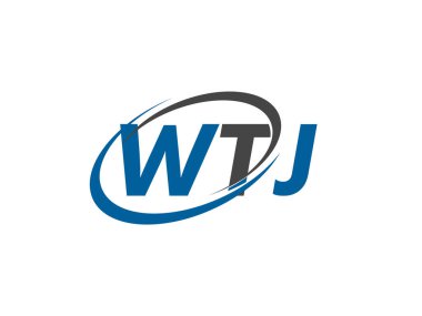 wtj yaratıcı logo tasarımı vektör çizimi