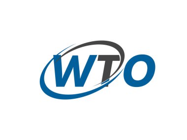 wto yaratıcı logo tasarımı vektör çizimi