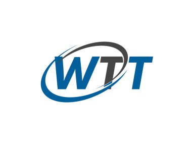 wtt yaratıcı logo tasarımı vektör çizimi