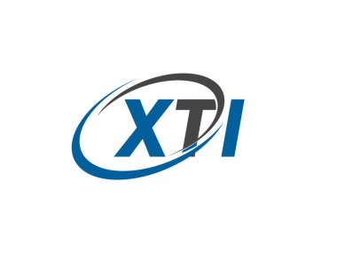 xti yaratıcı logo tasarımı vektör çizimi