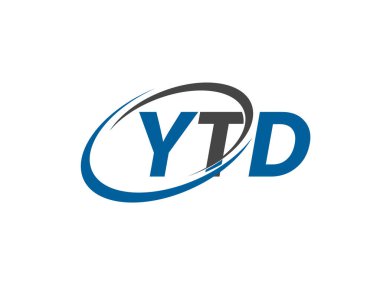 ytd yaratıcı logo tasarımı vektör çizimi