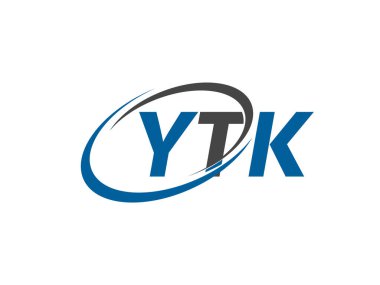 ytk yaratıcı logo tasarımı vektör çizimi