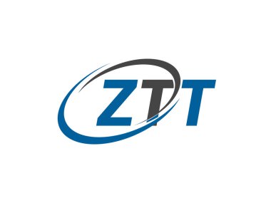 ztt yaratıcı logo tasarımı vektör çizimi