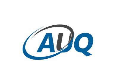 auq yaratıcı logo tasarımı vektör çizimi