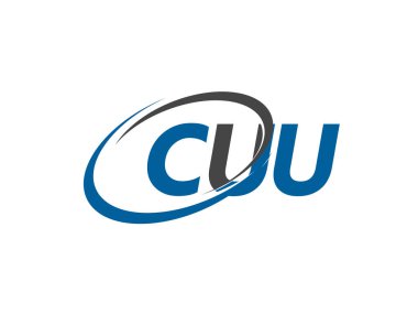 cuu yaratıcı logo tasarımı vektör çizimi