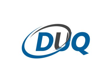 duq yaratıcı logo tasarımı vektör çizimi