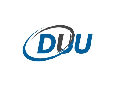 duu yaratıcı logo tasarımı vektör çizimi