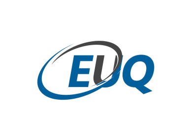 euq yaratıcı logo tasarımı vektör çizimi