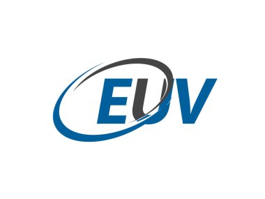 euv yaratıcı logo tasarımı vektör çizimi