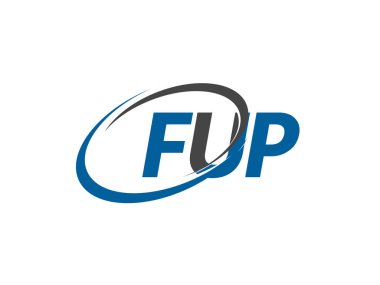 fup yaratıcı logo tasarımı vektör çizimi