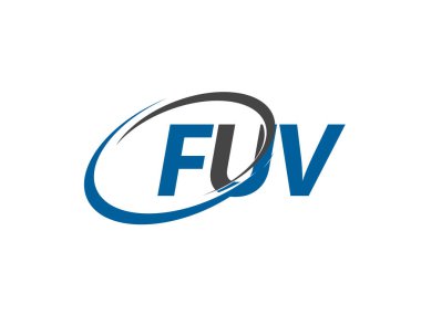 fuv yaratıcı logo tasarımı vektör çizimi
