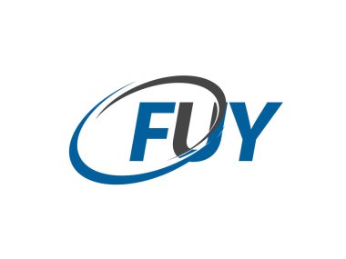 fuy yaratıcı logo tasarımı vektör çizimi