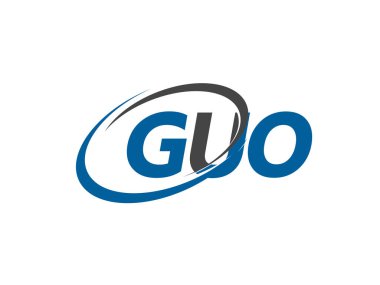 guo yaratıcı logo tasarımı vektör çizimi