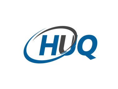 huq yaratıcı logo tasarımı vektör çizimi