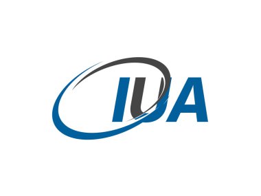 iua yaratıcı logo tasarımı vektör çizimi
