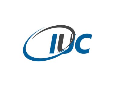 iuc yaratıcı logo tasarımı vektör çizimi