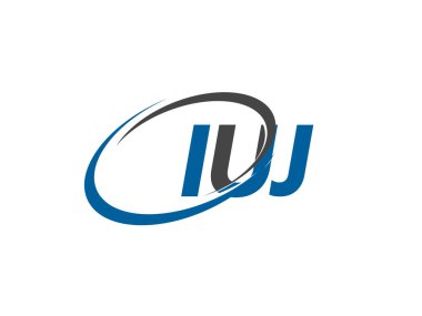 iuj yaratıcı logo tasarımı vektör çizimi