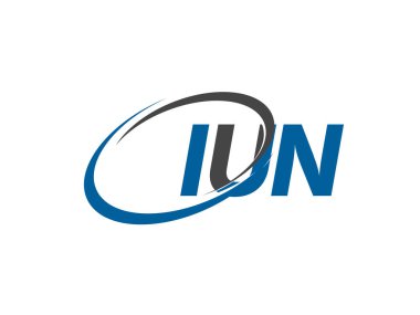 iun yaratıcı logo tasarımı vektör çizimi