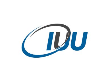 iuu yaratıcı logo tasarımı vektör çizimi