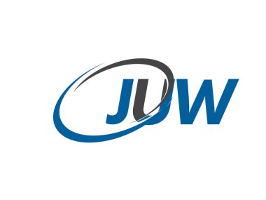 juw yaratıcı logo tasarımı vektör çizimi