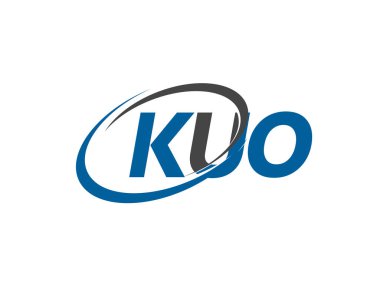 kuo yaratıcı logo tasarımı vektör çizimi